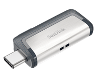 sandisk Ultra Dual Drive USB Type-C 32 GB 32Go USB 3.0 (3.1 Gen 1) Connecteur USB Type-A Connecteur USB Type-C Noir, Argent lecteur USB flash