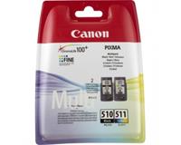 Canon Originele inktcartridge (2 stuks)  PG-510/CL511 Tricolor Zwart