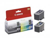 Canon PG-40-41 bk + clr inktpatroon origineel (2 st)
