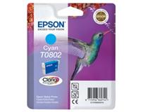 Epson Hummingbird Singlepack Cyan T0802 Claria Photographic Ink. Aantal per verpakking: 1 stuk(s)