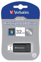 Verbatim USB-Stick Store'n'Go Pin Stripe USB 2.0 schwarz 32 GB