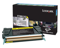 Lexmark Toner X748H1YG Gelb ca. 10.000 Seiten für V3 (X748H1YG)
