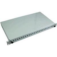 Efbelektronik 19Spl.box, s.less u.,RAL7035 24 SC ,E2000 spx,MTRJ,LC dpx - Techtube