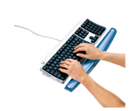 Fellowes Tastatur-Handballenauflage Crystals Gel blau