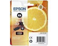 Epson Original 33XL Orange Druckerpatrone photo schwarz 400 Seiten 8,1 ml (C13T33614012)