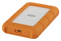 LaCie Rugged Externe Festplatte 6.35cm (2.5 Zoll) 4TB Silber, Orange USB-C™
