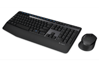 Logitech MK345 Wireless Combo - US - Tastatur & Maus Set - Englisch - US - Schwarz