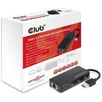 club3d USB 3.0 3-Port Hub + Gigabit Ethernet