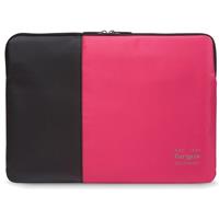 targus Pulse 13-14 Laptop Sleeve Black and Rouge Red