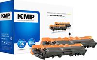 kmp Toner 2er-Pack ersetzt Brother TN-242BK, TN242BK Kompatibel Schwarz 5000 Seiten B-T57D