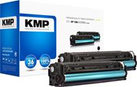 KMP Toner set van 2 vervangt HP 128A, CE320A Compatibel Zwart 2000 bladzijden