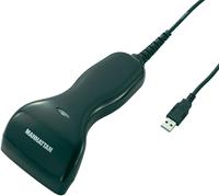 manhattan USB-Kit Barcode-Scanner Kabelgebunden 1D Schwarz Hand-Scanner USB