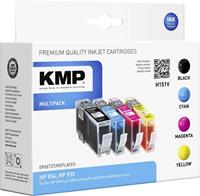 kmp Tintenpatrone Kombi-Pack Kompatibel ersetzt HP 934, 935 Schwarz, Cyan, Magenta, Gelb H151V 1743,