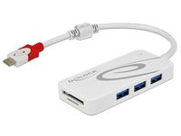 USB C - multiport adapter - wit - Delock