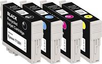 Basetech Tinte ersetzt Epson T1291, T1292, T1293, T1294 Kompatibel Kombi-Pack Schwarz, Cyan, Magenta
