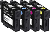 Basetech Tinte ersetzt Epson T1621, T1622, T1623, T1624, 16 Kompatibel Kombi-Pack Schwarz, Cyan, Mag
