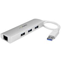 Startech 3 Port Portable USB 3.0 Hub plu