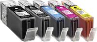 Basetech Inkt vervangt Canon PGI-550 XL, CLI-551 XL Compatibel Combipack Zwart, Foto zwart, Cyaan, Magenta, Geel BTC100 1519,0050-126
