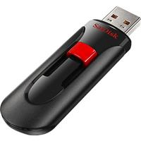 Sandisk USB-Stick Cruzer Glide USB 2.0 schwarz/rot 64 GB