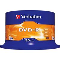 Verbatim DVD-R, bis 16fach, 4,7 GB/120 min, 50er-Spindel