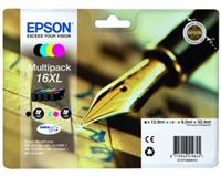 Epson 16XL Multipack - 4 pakker - XL - sort gul cyan magenta - original - blækpatron - Tintenpatrone Schwarz