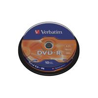 Verbatim DVD-R 16x Spindel 4,7GB 10 Stück