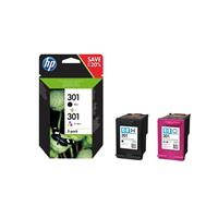 HP Combo Pack 301 - Zwart + 3-kleuren