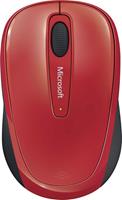 microsoft Mobile Mouse 3500 USB, Funk Maus BlueTrack Schwarz, Rot