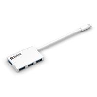 Sandberg Pocket Hub - hub - 4 ports USB-Hubs - 4 - silber