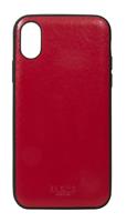 Knomo iPhone hoesje  iPhone X Leather Snap On Case Chili