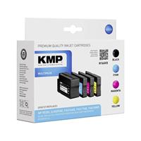 kmp Tinte ersetzt HP 953XL Kompatibel Kombi-Pack Schwarz, Cyan, Magenta, Gelb H166VX 1747,4005