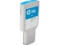 HP F9K03A nr. 745 inkt cartridge cyaan hoge capaciteit (origineel)