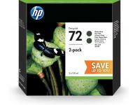 HP Tinte 72 Original 2er-Pack Matt Schwarz 130 ml, 130ml