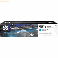 HP L0R09A nr. 981X inkt cartridge cyaan hoge capaciteit (origineel)