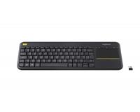 Logitech Wireless Touch Keyboard K400 Plus - Tastatur - Französisch - Schwarz