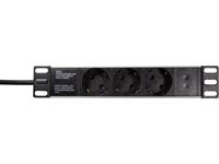 PDU3B01 10 PDU 1.0U met 3x safety sockets