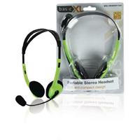 BasicXL Bxl-headset1 gr Draagbare Stereo Headset Groen