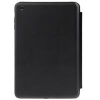 huismerk 3-vouw Naturally Treated lederen Smart hoesje met slaap / wekker functie & houder voor iPad mini 1 / 2 / 3 (zwart)