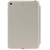 huismerk 3-vouw Naturally Treated lederen Smart hoesje met slaap / wekker functie & houder voor iPad Air (grijs)