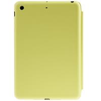 huismerk 3-vouw Naturally Treated lederen Smart hoesje met slaap / wekker functie & houder voor iPad Air (lichtgevend groen)