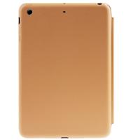 huismerk 3-vouw Naturally Treated lederen Smart hoesje met slaap / wekker functie & houder voor iPad Air(bruin)