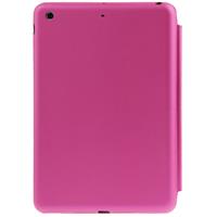 huismerk 3-vouw Naturally Treated lederen Smart hoesje met slaap / wekker functie & houder voor iPad Air (hard roze)