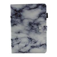 huismerk Voor iPad 9 7 (2018) & iPad 9.7 inch 2017 / iPad Air / iPad Air 2 universele zwart en wit marmer patroon horizontale Flip leren beschermhoes met houde