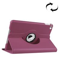 huismerk iPad Mini 4 horizontaal Litchi structuur PU leren Flip Hoesje met 360 graden draaiende houder (roze)