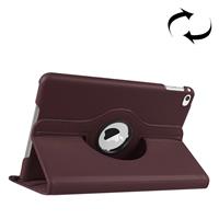 huismerk Litchi Texture 360 Degree Rotating Smart Leather Case with Holder for iPad mini 4(Coffee)