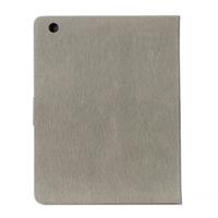 huismerk Voor iPad 4 geperste bloemen vlinder patroon horizontaal flip PU lederen draagtas met magnetische Buckle & houder & Card Slots & Wallet(Grey)