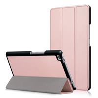 CasualCases 3-Vouw stand flip hoes Lenovo Tab 4 8 roze/goud