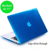 Lunso cover hoes - MacBook Air 11 inch - Glanzend Lichtblauw