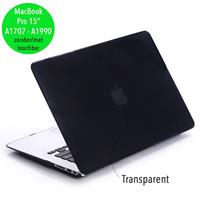Lunso cover hoes - MacBook Pro 15 inch (2016-2019) - glanzend zwart
