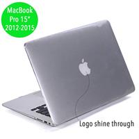Lunso hardcase hoes - MacBook Pro Retina 15 inch (2012-2015) - glanzend transparant